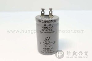2µF_Gray_Round (Male Terminals) Running_Capacitor