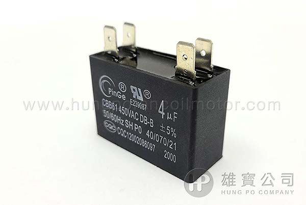4µF_Black_Square (Large Terminals) Running_Capacitor