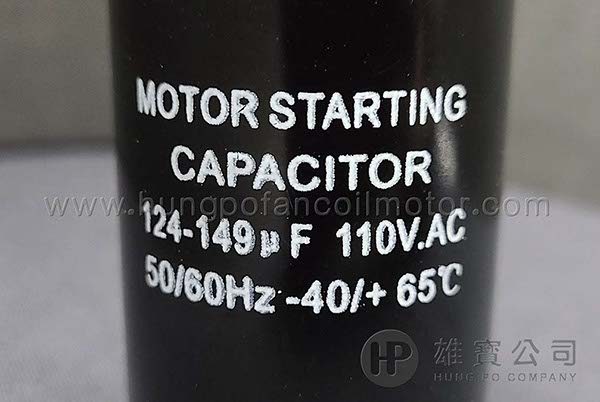 124-149µF Black_Round_(110V) Starting_Capacitor