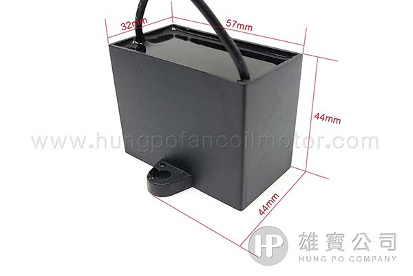 25µF_Black_Square (Wired) Running_Capacitor