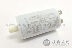 2µF_White_Round (Terminals with Screw at the bottom) Italy ICAR Running_Capacitor